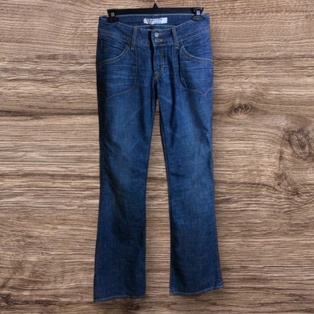 Y2K rare Hudson jeans patch pocket long. Size 31